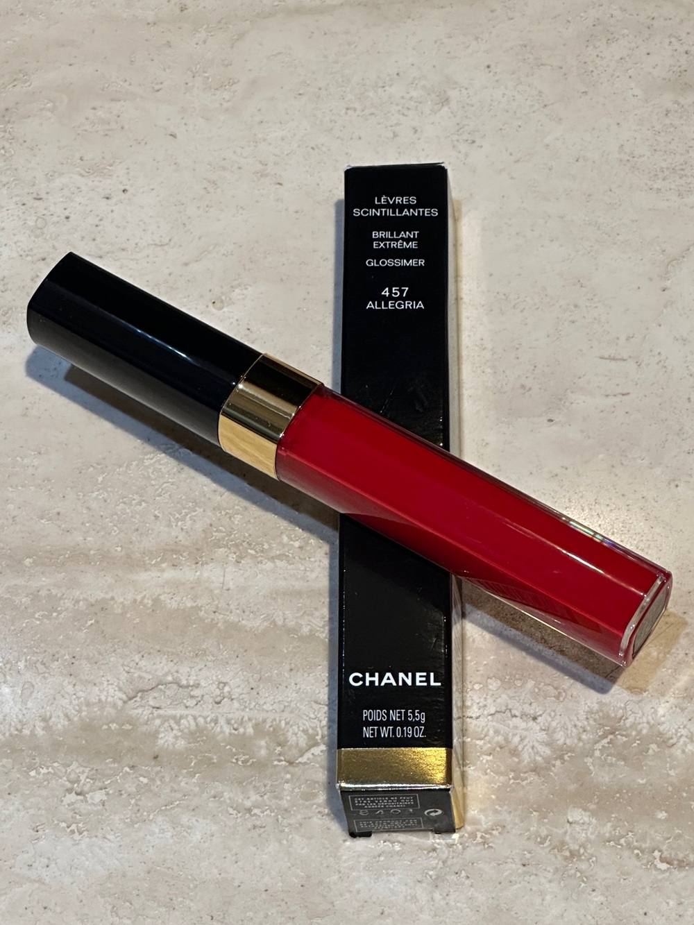 CHANEL LÈVRES SCINTILLANTES BRILLANT EXTRÊME GLOSSIMER - 457 ALLEGRIA